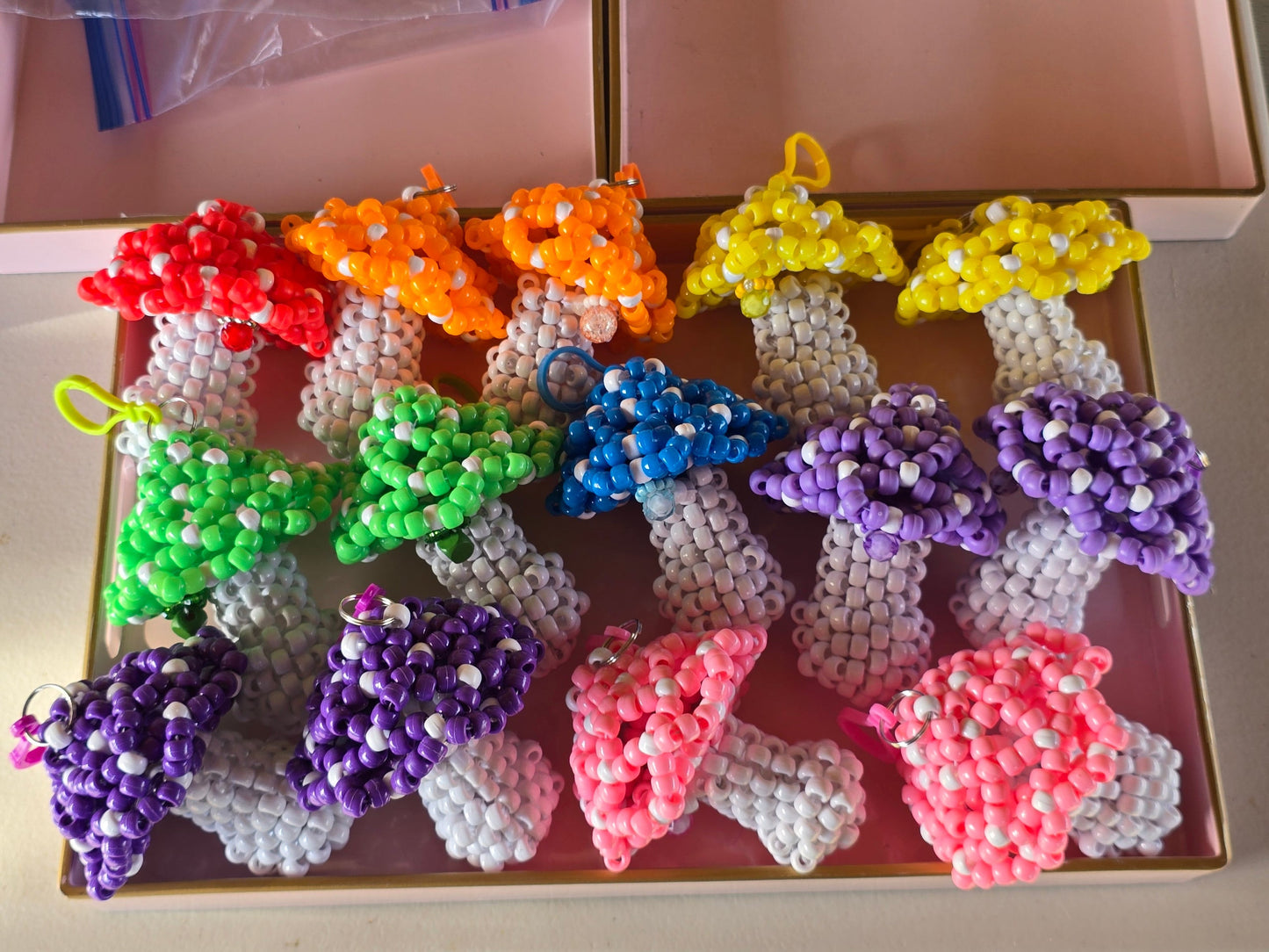 Mushroom Keychain w/lip balm