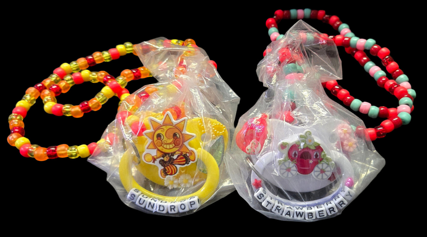 Necklace w/Decorated Adult Pacifier